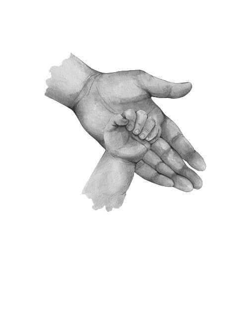 Far & 1 minderårigt barn - poster